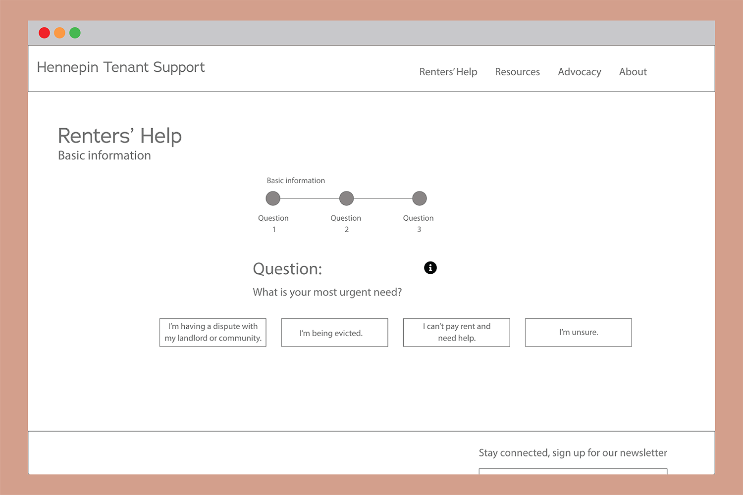 VTRC prototype version 1 of Renters’ Help